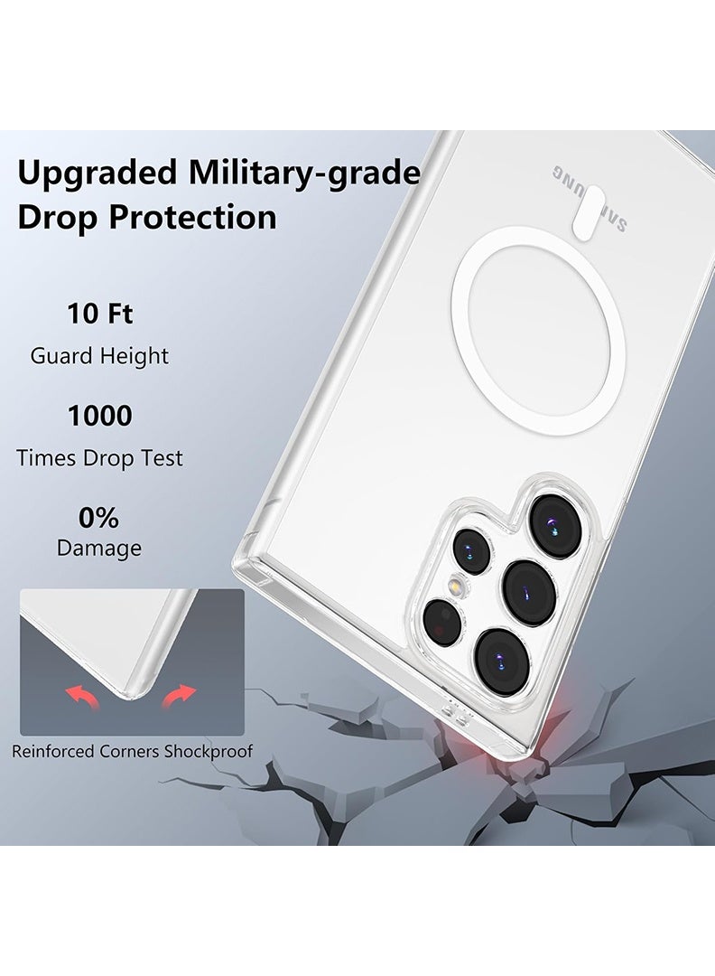 Rivin Samsung Galaxy S24 Ultra Case Magsafe Compatible Strong Magnet Upgraded Shutter Button Delay Yellowing Galaxy S24 Ultra Military-Grade Protection Wear-Resistant S24 Ultra Case Magnetic Compatible - Image 4